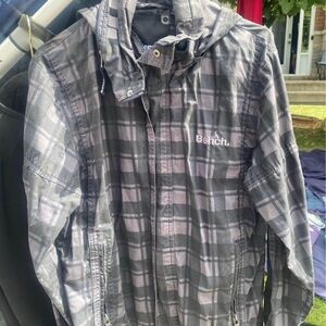 Bench Charcoal Checkered Hoodie